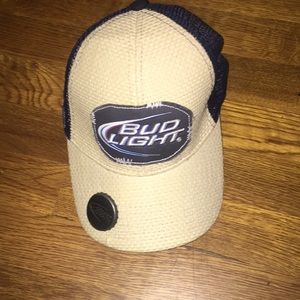 Bud light bottle opener trucker hat